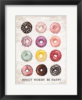 Donut Worry - Be Happy Fine Art Print