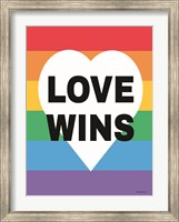 Rainbow Love Wins Fine Art Print