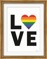 Rainbow Love Heart Fine Art Print