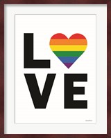Rainbow Love Heart Fine Art Print