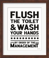 Flush the Toilet Fine Art Print