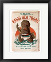 Kaiju Sea Tours Framed Print