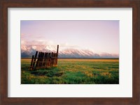 Fence In Jackson Fine Art Print