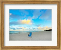 Chair On Beach Fine Art Print