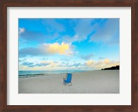 Chair On Beach Fine Art Print