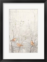 Birds in Trees I Brown Framed Print