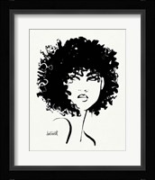Brush Portrait X Framed Print