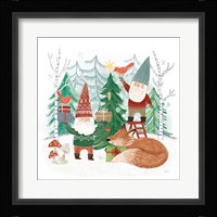 Woodland Gnomes I Framed Print