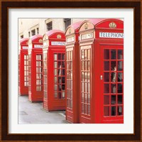 London Phoneboxes Fine Art Print
