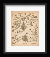 Vintage Alphabet II Fine Art Print