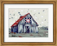 Farm Pop Barn II-Quilt Fine Art Print