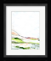 Minimal Landscape green I Framed Print