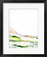 Minimal Landscape green I Framed Print