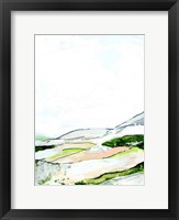 Minimal Landscape green II Framed Print