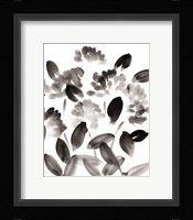 Simple Black Peonies I Framed Print