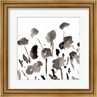 Simple Black Poppies I Fine Art Print