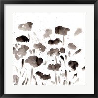 Simple Black Poppies II Fine Art Print