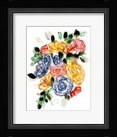 Chalky Blue & Yellow II Framed Print