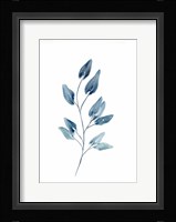Farmhouse Leaves blue II Framed Print