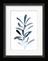 Farmhouse Leaves blue III Framed Print
