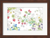 Berries and Bees I Fine Art Print