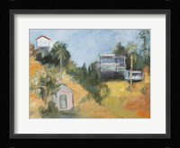 Pink House amid Palms Fine Art Print