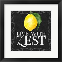 Live with Zest sentiment III-Live with Zest Fine Art Print
