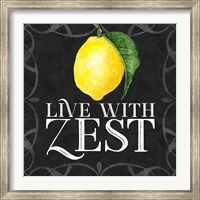 Live with Zest sentiment III-Live with Zest Fine Art Print