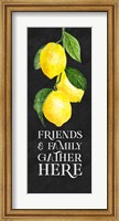 Live with Zest sentiment vertical I-Friends & Family Fine Art Print