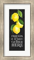 Live with Zest sentiment vertical I-Friends & Family Fine Art Print