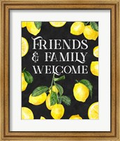 Live with Zest sentiment portrait I-Friends & Family Fine Art Print