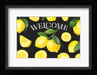 Live with Zest sentiment landscape II-Welcome Framed Print