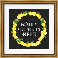Live with Zest wreath sentiment II-Family Gathers Fine Art Print