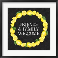 Live with Zest wreath sentiment III-Friends & Family Fine Art Print
