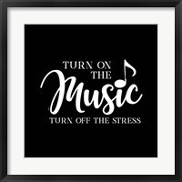 Moved by Music black VII-Stress Off Fine Art Print