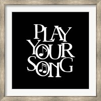 Moved by Music black VIII-Your Song Fine Art Print