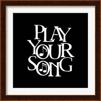 Moved by Music black VIII-Your Song Fine Art Print