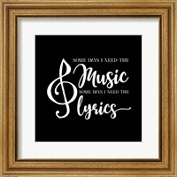 Moved by Music black IX-Some Days Fine Art Print