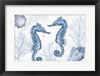 Deep Blue Sea IV on White Framed Print