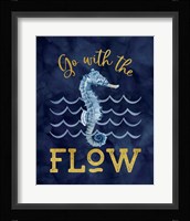 Deep Blue Sea XII on Navy Framed Print