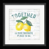 Happy Thoughts V on White Framed Print