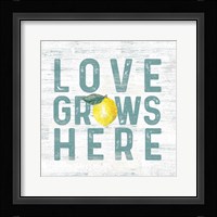 Happy Thoughts VI on White Framed Print