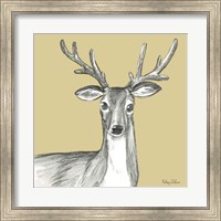 Watercolor Pencil Forest color VIII-Deer Fine Art Print