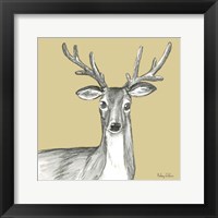 Watercolor Pencil Forest color VIII-Deer Fine Art Print