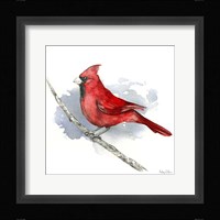 Birds & Branches I-Cardinal Framed Print