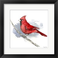 Birds & Branches I-Cardinal Framed Print