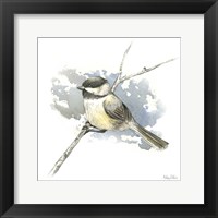 Birds & Branches III-Chickadee Fine Art Print