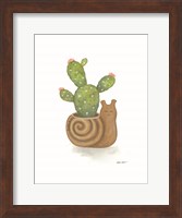 Snail Planter Cactus Fine Art Print