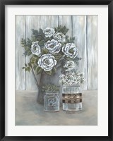 Floral Country Gray Fine Art Print