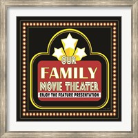 Family Movie Theater Fine Art Print